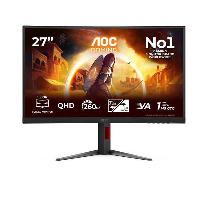 Monitor Curvo AOC Gaming 27" CQ27G4Z2 Fast VA QHD 260Hz image number 0