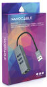 Adaptador Gigabit NanoCable USB 3.0 a Ethernet Gigabit 10/100/1000 Mbps / 3x USB 3.0 15 CM Gris image number null