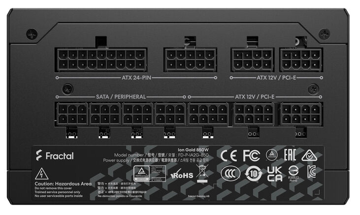 Fuente Alimentación Fractal Design Ion 850W 80+ Gold Full Modular image number 4