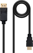 Cable Conversor NanoCable DisplayPort/M para HDMI/M 3 M Negro image number null