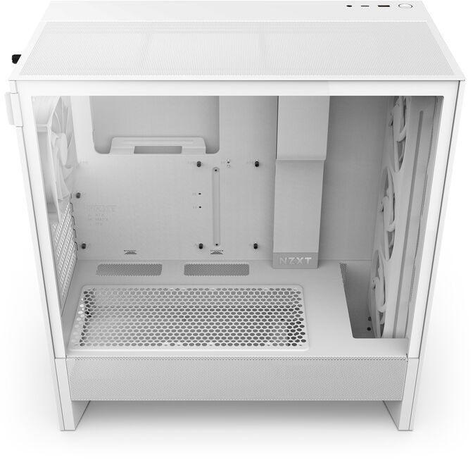 Torre  ATX NZXT H5 Flow RGB Compact Blanca image number 7