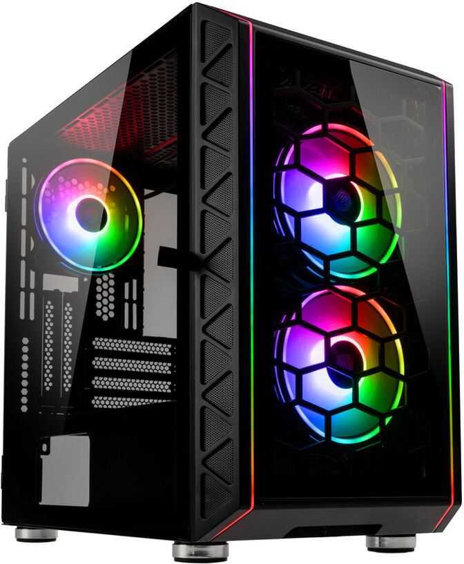 Caja Micro-ATX Kolink Citadel Glass SE ARGB Vidrio Templado Negro image number 0
