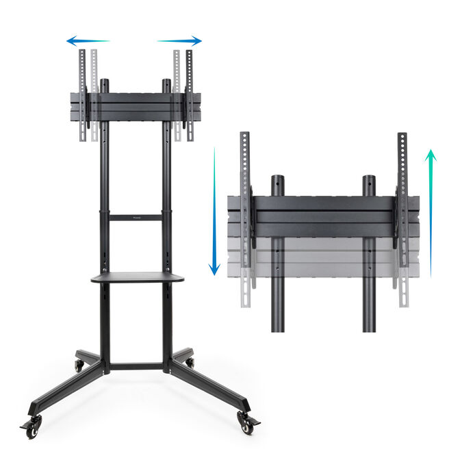 Soporte M&oacute;vil Tooq RAMS&Eacute;S 37" a 70" Max 50Kg Negro image number 2