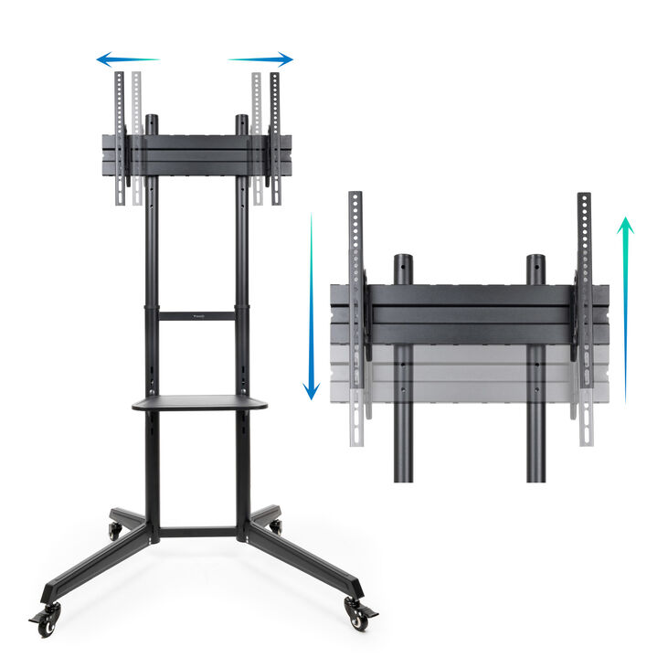 Soporte Móvil Tooq RAMSÉS 37" a 70" Max 50Kg Negro image number 2