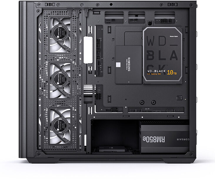 Caja Micro-ATX Jonsbo D300 Vidrio Templado Negro image number 7