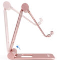 Soporte Mesa Tooq Ajustable p/ Smartphone/Tablet Max. 10" Rosa image number null