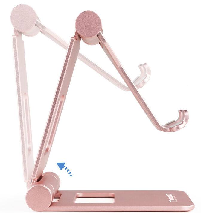 Soporte Mesa Tooq Ajustable p/ Smartphone/Tablet Max. 10" Rosa image number 4