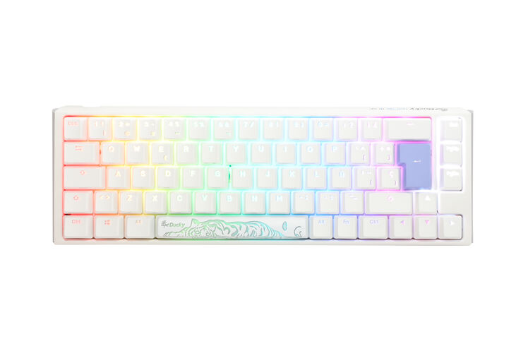 Teclado Mecânico Ducky ONE 3 Classic SF 65% RGB Pure White MX-Brown (ES) image number 0
