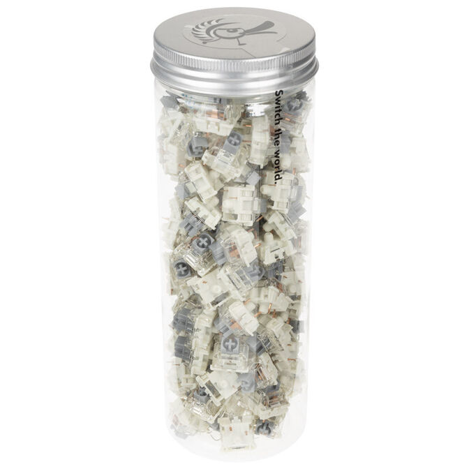 Pack 110 Switches Ducky Gateron G Pro Silver, Mec&aacute;nicos, 3-Pin, Linear, MX-Stem, 45g image number 2