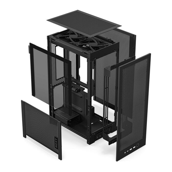 Caja Mini-ITX NZXT H2 Flow Negra Cristal Templado image number 3