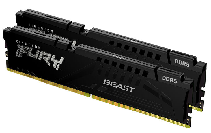 Kingston Kit 64GB (2 x 32GB) DDR5 5600MHz FURY Beast EXPO Negro 2R CL36 image number 1