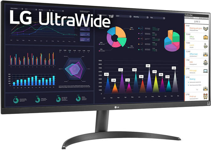 Monitor Curvo LG UltraWide 34" 34WQ500-B IPS UWXGA 100Hz FreeSync image number 2