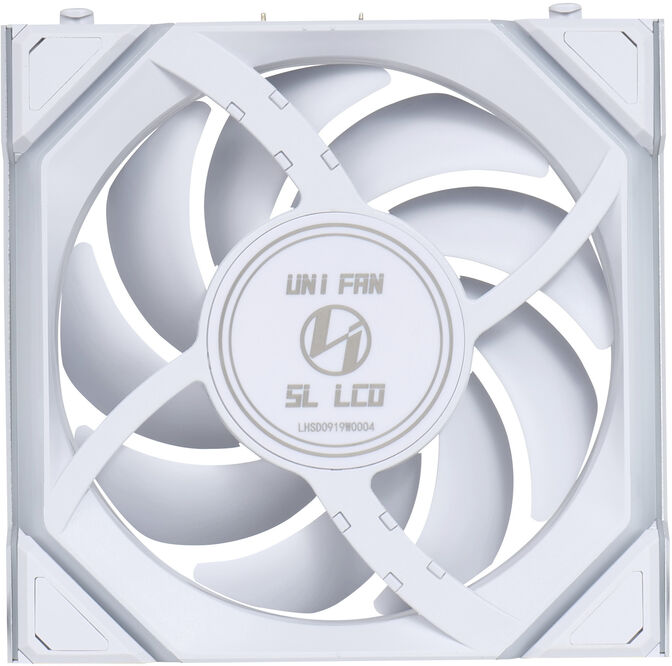 Ventilador Lian Li UNI FAN SL120 LCD Wireless RGB Reverse Blade PWM Blanco 120mm image number 3