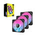 Ventilador Corsair iCUE Link RX120 RGB PWM Negra 120mm (Pack 3) image number null