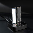 Dock Tooq para 2xSSD M.2 NVMe PICe USB-C3.2 Gen2 Clone Negro image number null