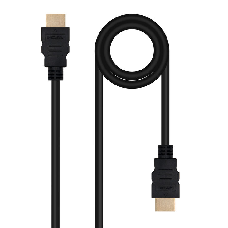 Cable HDMI V2.0 4K@60Hz 18Gbps NanoCable USB-A M/M 1.5 M Negro image number 0