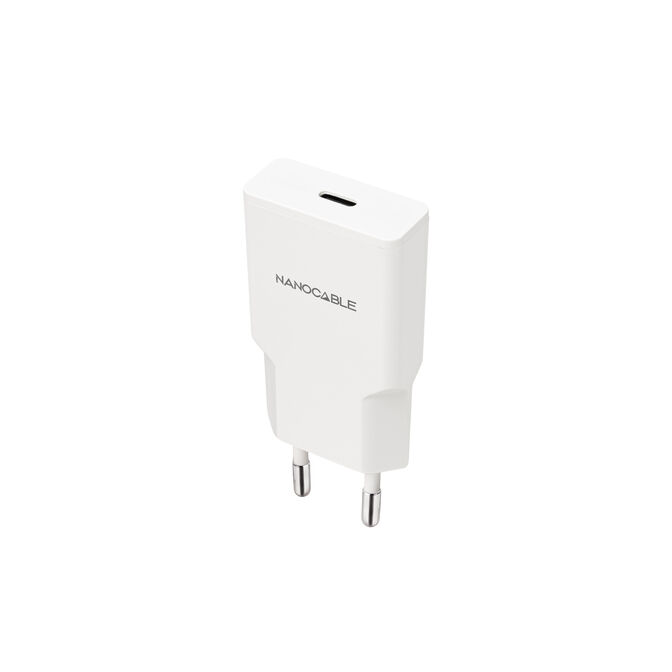 Cargador Nanocable USB-C/PD 20W, Blanco image number 0