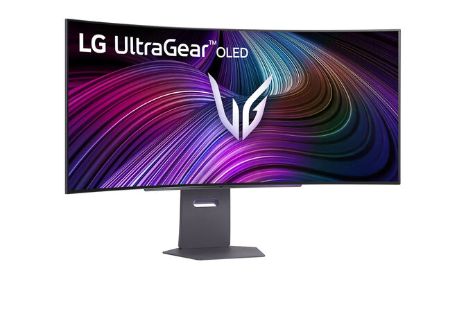 Monitor Curvo Gaming LG UltrGear 45" 45GX90SA OLED WQHD 240Hz 0.03ms FreeSync Premium image number 1