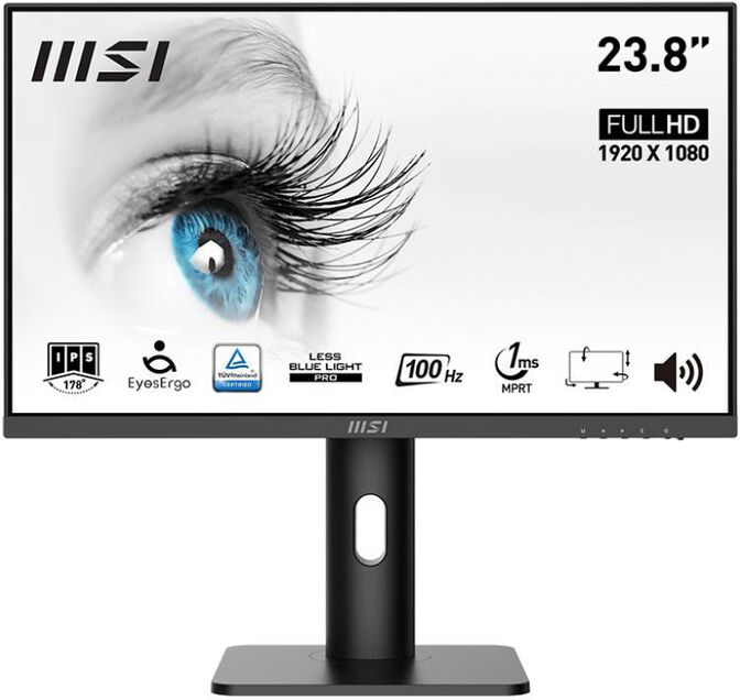 Monitor MSI 23.8" PRO MP243XP IPS FHD 100Hz FreeSync (Adaptive Sync) image number 0