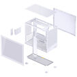 Caja Micro-ATX Jonsbo D32 STD Vidrio Temperado Blanco image number null