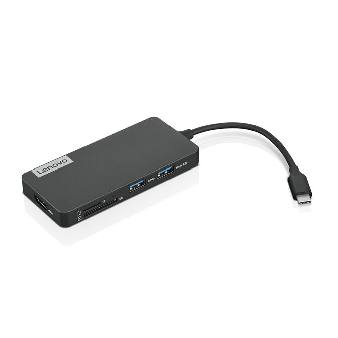 Hub de Viagem Lenovo 7-in-1 1x USB-C Para HDMI / SDCARD / USB / USB-C image number 1