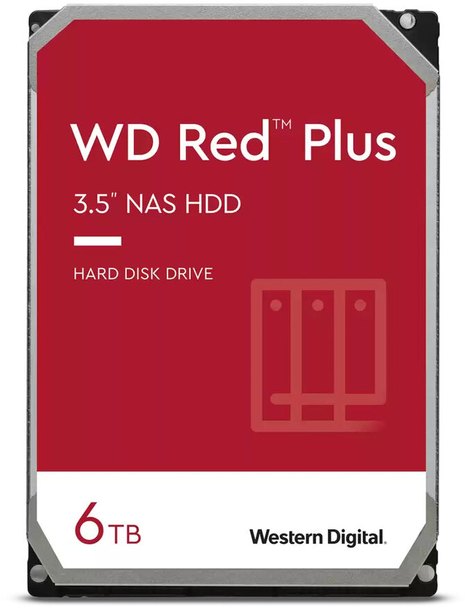 Disco Western Digital Red Plus 6TB 5400rpm 256MB SATA III image number 0