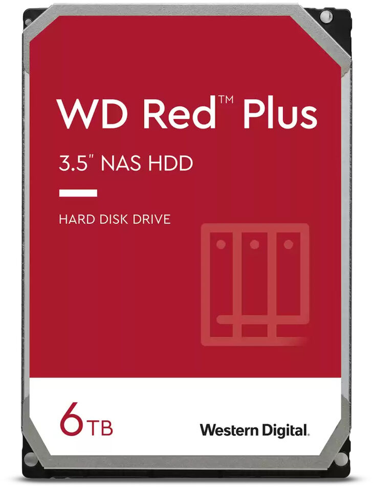 Disco Western Digital Red Plus 6TB 5400rpm 256MB SATA III image number 0