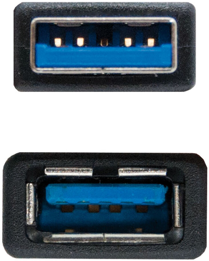 Cable USB 3.0 Nanocable USB-A M/F 2 M Negro image number 2