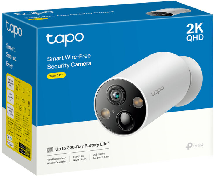 Cámara de Vigilancia TP-Link Tapo C425 2K Smart Wire-Free Security image number 3