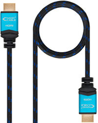 Cable HDMI V2.0 4K@60Hz 18Gbps NanoCable USB-A M/M 10 M Premium Negro