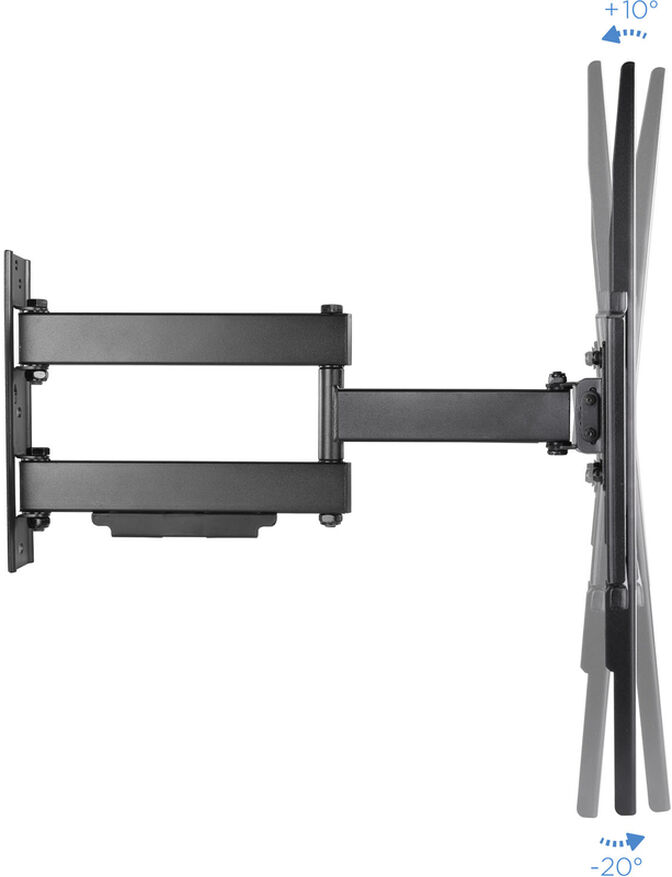 Soporte de Pared Tooq Tilt 3 Pivots 37" a 70" Max. 50kg Negro image number 1