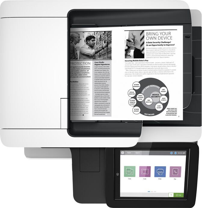 Impressora Multifun&ccedil;&otilde;es a Laser HP LaserJet Enterprise MFP M528dn image number 4