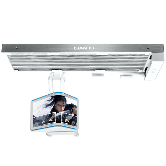 Kit Refrigeraci&oacute;n L&iacute;quida CPU AIO Lian Li HydroShift II OLED Curved 360 Blanco - 360mm S/Ventiladores image number 1