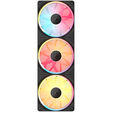 Ventilador Corsair iCUE Link LX360 RGB PWM Negra 120mm (Pack 3) image number null