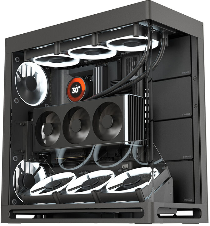 Caja ATX HAVN HS 420 VGPU Negro image number 4