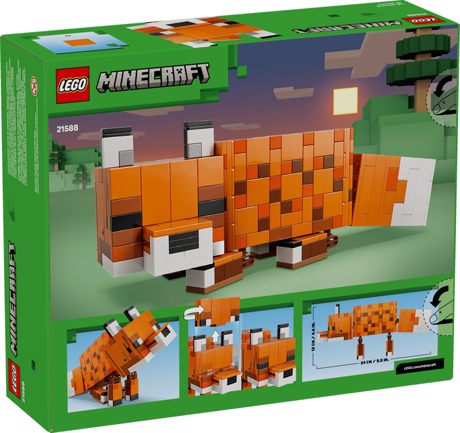 LEGO Minecraft: La Zorra, 497 Piezas (21588) image number 1