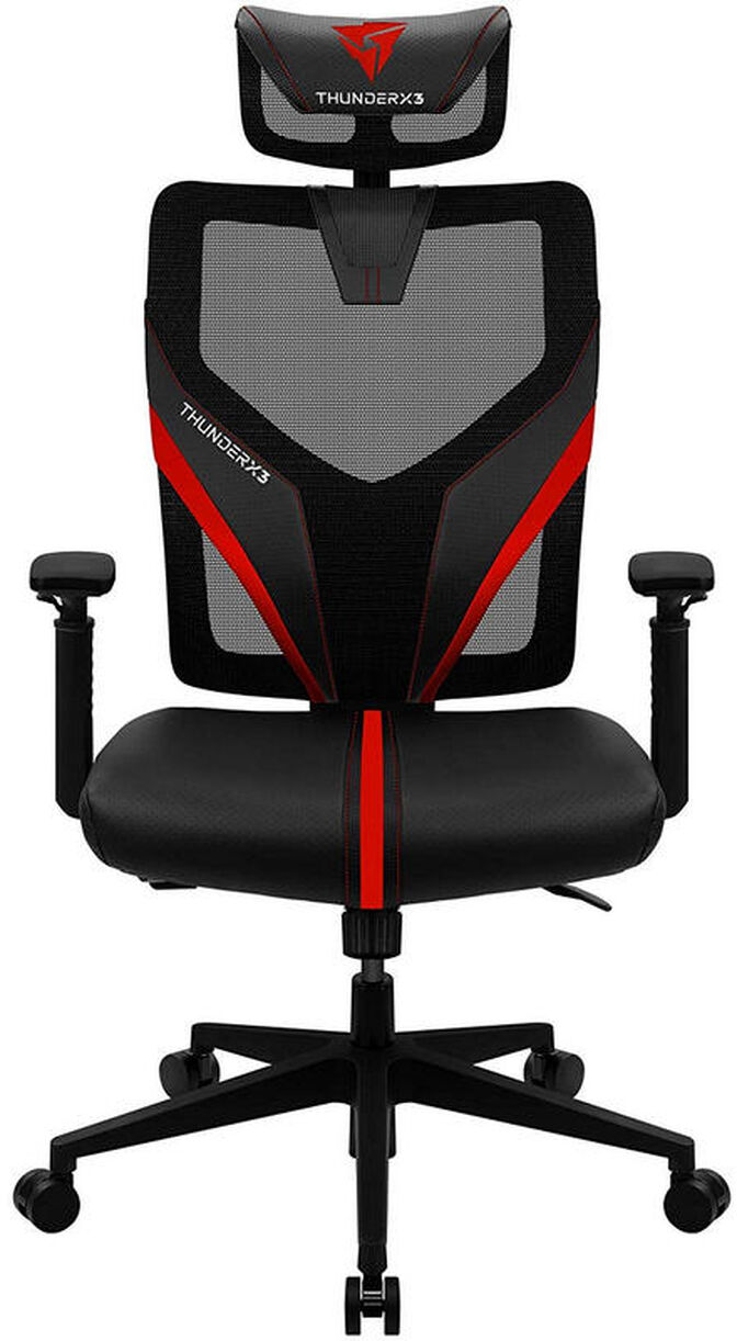 Silla Gaming Ergonomica ThunderX3 YAMA 1 - Negro/Rojo image number 0