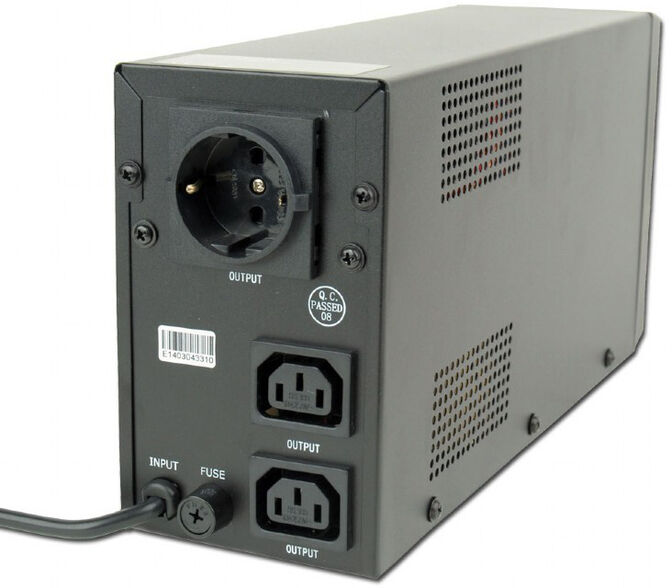 UPS Gembird EG-UPS-031 650VA Schuko/IEC Negro image number 1