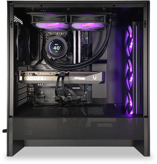 Ordenador King Mod Gamer-PC NZXT Ryzen 5 9600X 32GB DDR5 1TB RTX 5070 WiFi W11 image number 2