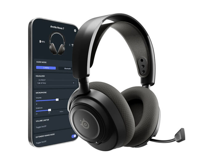 Auriculares SteelSeries Arctis Nova 7 Gen 2 Wireless/Bluetooth Preto image number 1