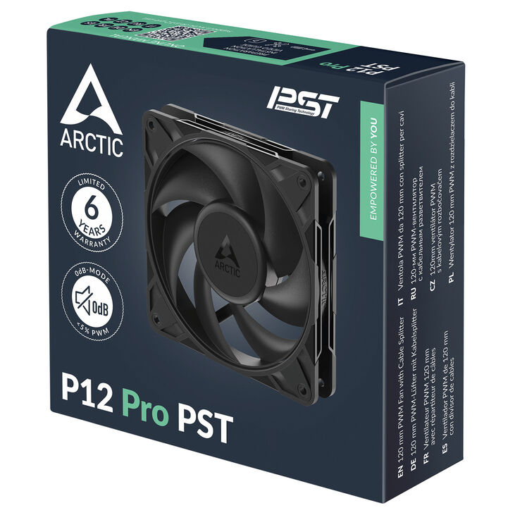 Ventilador Arctic P12 PRO PWM PST 120mm - Negro image number 5