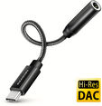 Adaptador Audio AXAGON ADA-HC USB-C - 3.5mm (F) conector Hi-Res DAC 32bit 384kHz image number null