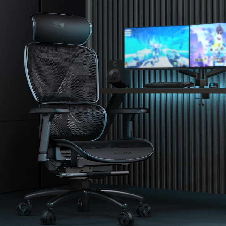 Silla Gaming Ergonomica ThunderX3 XTC - Negro/Negro image number 6