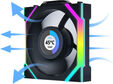 Ventilador Lian Li UNI FAN SL120 LCD Wireless RGB Reverse Blade PWM Negro 120mm (Pack 3) image number null