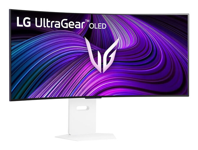 Monitor Curvo Gaming LG UltrGear 39" 39GX90SA-W OLED WQHD 240Hz 0.03ms G-Sync Compatible Smart webOS Branco image number 2