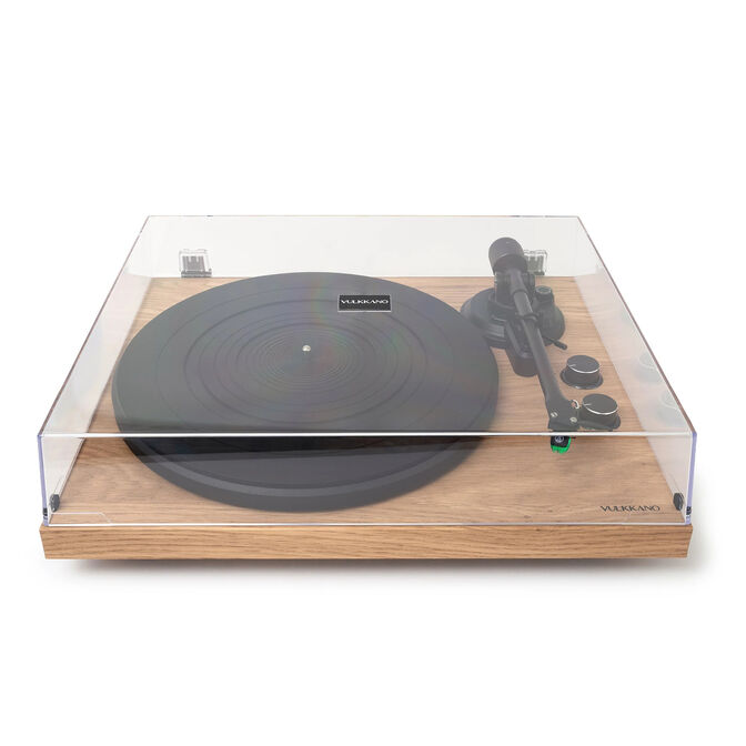 Gira-discos Vulkkano TD20 AT-VM95E Bluetooth USB Castanho image number 1