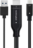 Cable Conversor NanoCable HDMI 2.0 para USB-C 1.8 M Negro image number null