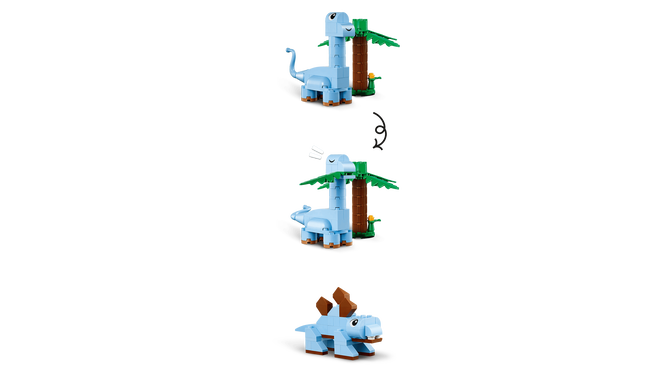 LEGO Classic: Dinosaurios Creativos, 450 Piezas (11041) image number 4