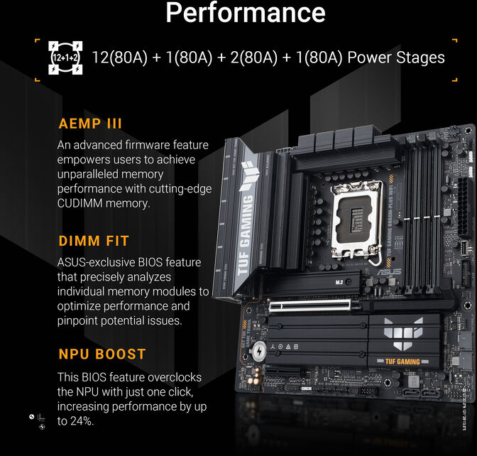 Placa Base Asus TUF B860M-Plus Gaming WiFi image number 10