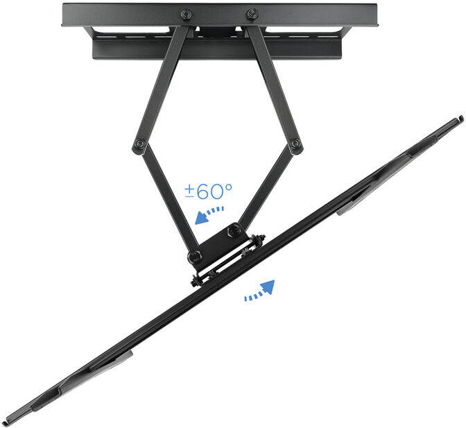 Soporte de Pared Tooq Tilt 6 Pivots 37" a 70" Max. 50kg Negro image number 3